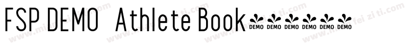 FSP DEMO   Athlete Book字体转换